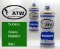 Preview: Subaru, Green Metallic, 64C: 400ml Sprühdose + 400ml Klarlack - Set, von ATW Autoteile West.